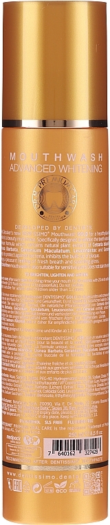 Mouthwash - Dentissimo Advanced Whitening Gold Mouthwash — photo N2