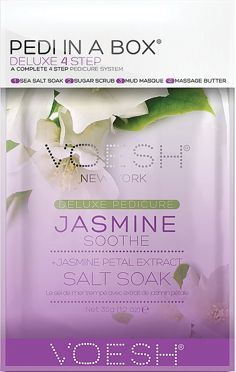 Pedicure Set "Jasmine" - Voesh Pedi In A Box Deluxe Pedicure Jasmine Soothe — photo N1