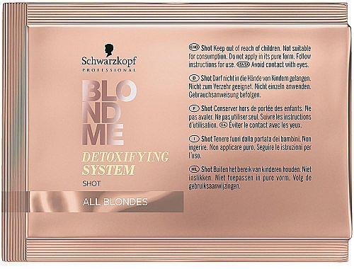 Cleansing Detox Hair Concentrate - Schwarzkopf Professional BlondMe Detoxifying System Shot — photo N1