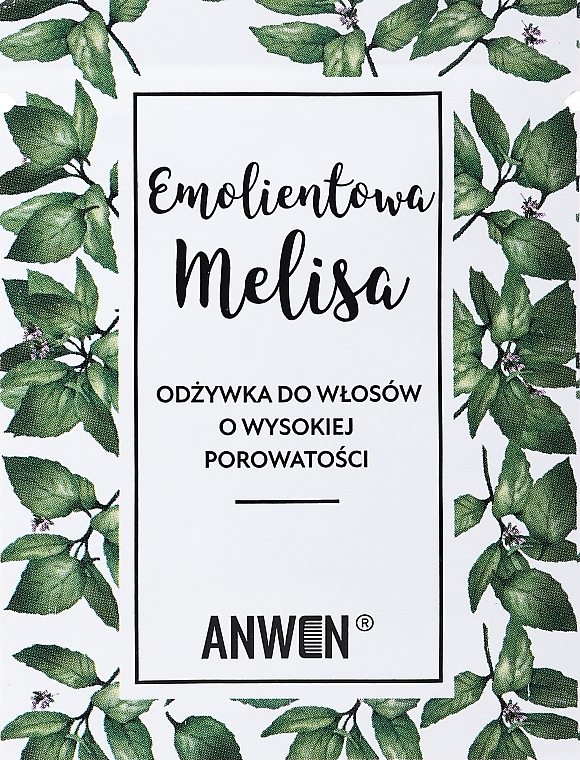 Conditioner for High Porosity Hair - Anwen Emolientowa Melisa (sample) — photo N1