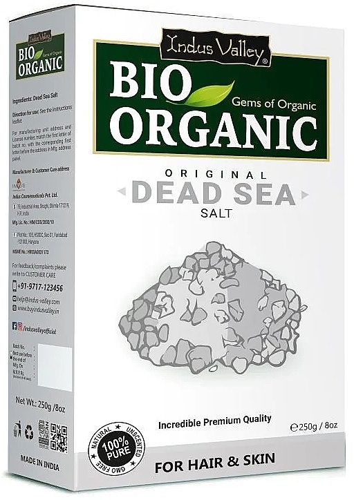 Dead Sea Salt - Indus Valley Bio Organic Original Dead Sea Salt — photo N1