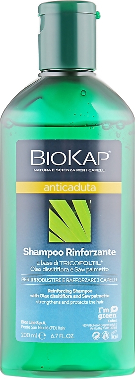 Anti Hair Loss Shampoo - BiosLine BioKap Hair Loss Shampoo — photo N1