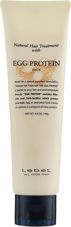 Nourishing Mask for Damaged Hair - Lebel Egg Protein Hair Mask — photo N1