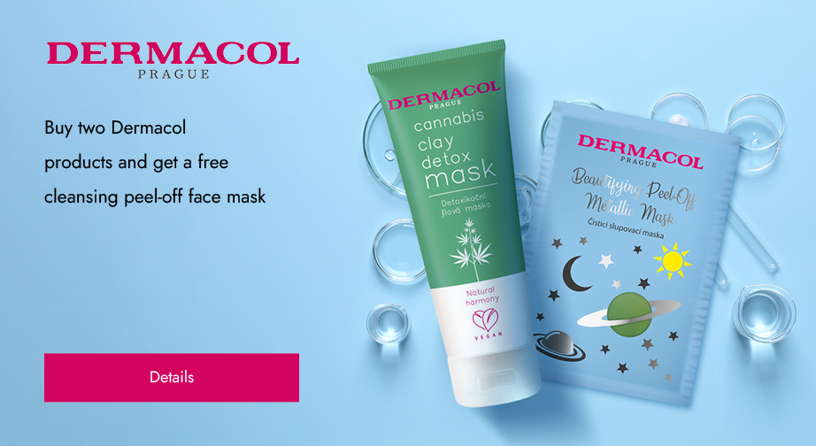 Buy two Dermacol products and get a free cleansing peel-off face mask
