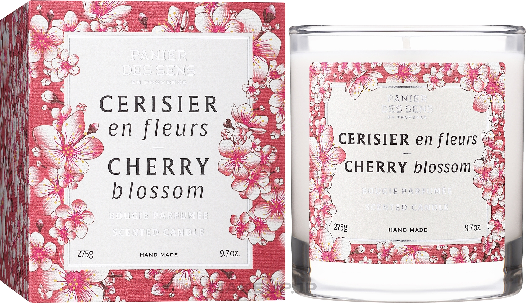 Scented Candle in Glass "Cherry Blossom" - Panier Des Sens Scented Candle Cherry Blossom — photo 275 g