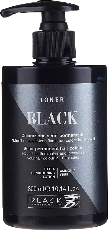 Hair Toner - Black Professional Line Semi-Permanent Coloring Toner — photo N1