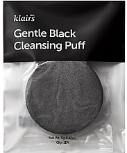 Face Wash Sponge - Klairs Gentle Black Cleansing Puff — photo N1