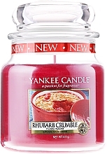 Fragrances, Perfumes, Cosmetics Candle in Glass Jar - Yankee Candle Rhubarb Crumble