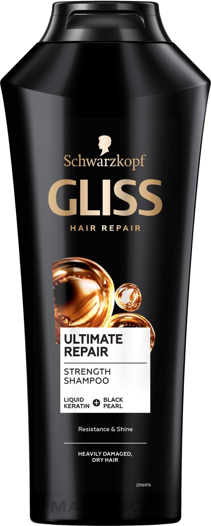 Shampoo "Extreme Repair" - Gliss Kur Ultimate Repair Shampoo — photo 250 ml