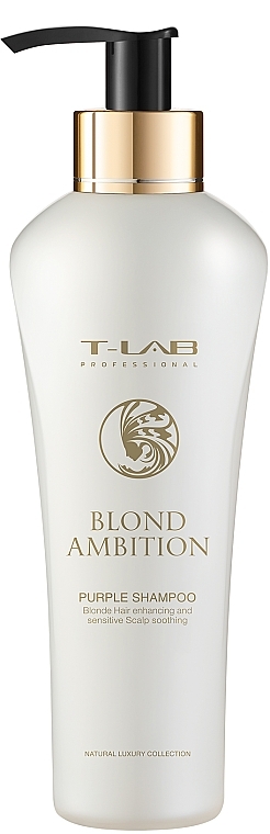 Color Correction & Repair Shampoo - T-Lab Professional Blond Ambition Purple Shampoo — photo N1