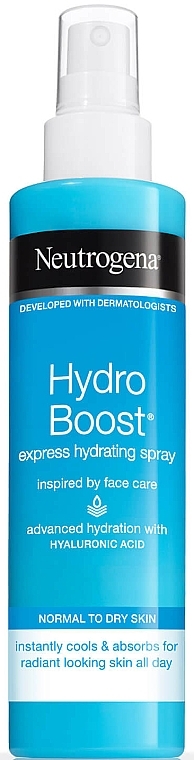 Moisturizing Body Spray - Neutrogena Hydro Boost Express Hydrating Spray  — photo N1