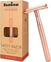 Safety Razor with Replaceable Blade, pink - Bambaw Safety Razor — photo N1