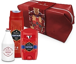 Fragrances, Perfumes, Cosmetics Set - Old Spice Captain Travel (deo/50g + sh/gel/250ml + ash/lot/100ml + bag)