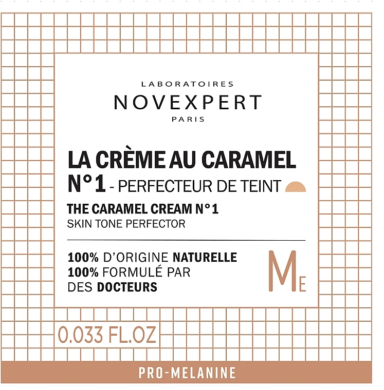 GIFT! BB-Cream for Fair Skin 'Caramel' - Novexpert Pro-Melanin The Caramel Cream (sample) — photo N2