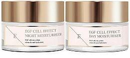 Set - Eclat Skin London EGF Cell Effect Moisturiser Set (f/cr/2x50ml) — photo N1