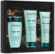 Fragrances, Perfumes, Cosmetics Set - Kerastase Resistance (shamp/250ml + fondant/200ml + h/milk/150ml)