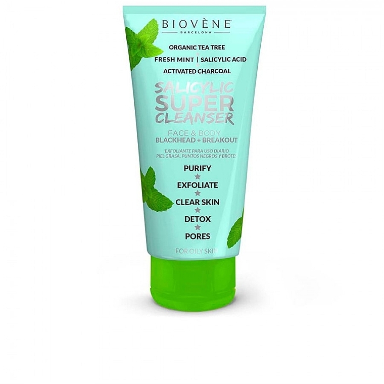 Salicylic Acid Face & Body Cleansing Gel - Biovene Salicylic Super Cleanser — photo N1