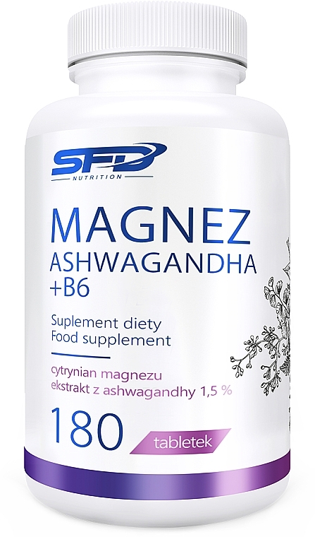 Dietary Supplement 'Ashwagandha+B6' - SFD Nutrition Ashwagandha+ B6 — photo N1
