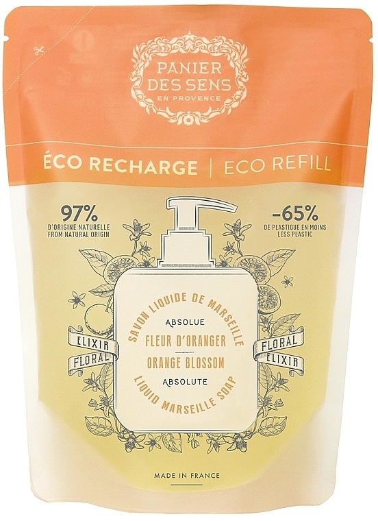 Orange Blossom Liquid Marseille Soap (doypack) - Panier des Sens Orange Blossom Liquid Marseille Soap — photo N1