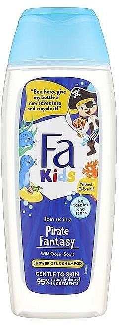 Pirate Fantasy Shower Gel & Shampoo for Boys, seals - Fa Kids Pirate Fantasy Shower Gel & Shampoo — photo N1