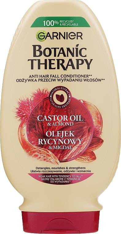 Hair Conditioner - Garnier Botanic Therapy Castor Oil And Almond — photo N1