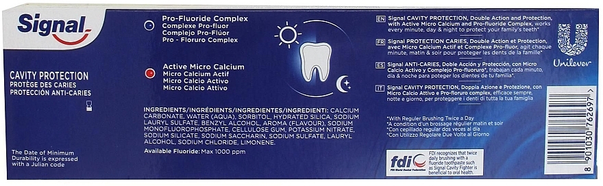 Toothpaste with Toothbrush - Signal Cavity Protection Toothpaste (Toothpaste/100ml + t/brush) — photo N3