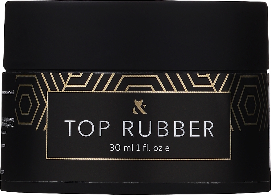 Nail Top Coat with a Sticky Layer - F.O.X Top Rubber — photo N2