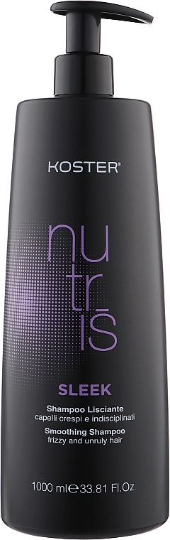 Shampoo for Curly & Unruly Hair - Koster Nutris Sleek Shampoo — photo N4