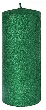 Fragrances, Perfumes, Cosmetics Decorative Candle, green, 7x14 cm - Artman Glamour