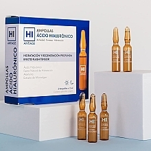 Facial Ampoules - Avance Cosmetic Hi Antiage Hyaluronic Acid Ampoules 3 Flash Effects — photo N2
