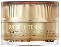 Fragrances, Perfumes, Cosmetics Intense Gold 24K Snail Cream - Tony Moly Super Intense Gold 24K Ginseng Snail Cream