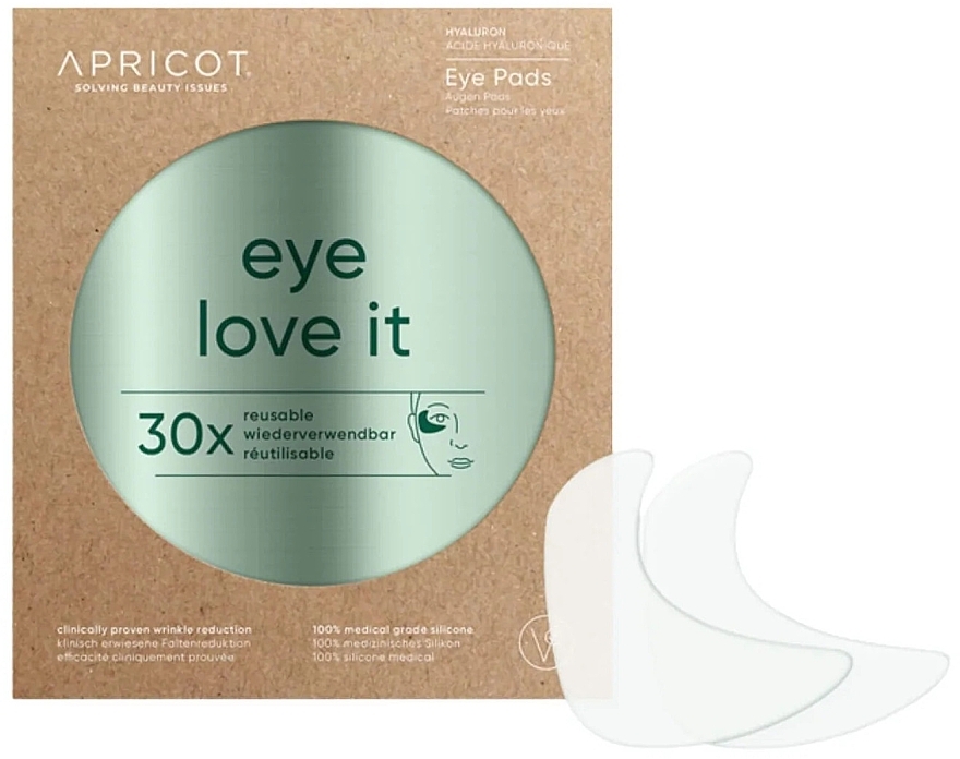 Eye Patch with Hyaluronic Acid - Apricot Eye Love It Eye Pads — photo N1