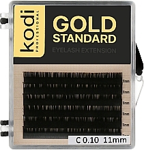 Fragrances, Perfumes, Cosmetics False Lashes Gold Standart C 0.10 (6 rows: 11 mm) - Kodi Professional