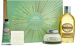 Fragrances, Perfumes, Cosmetics Set - L'Occitane Almond (h/cr/30ml + sh/oil/250ml + soap/100g + b/milk/100ml)