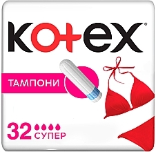 Fragrances, Perfumes, Cosmetics Tampons 'Super', 32 pcs. - Kotex