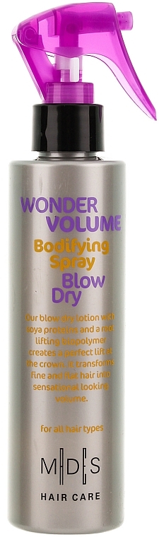 Wonder Volume Bodifying Blow Dry Spray - Mades Cosmetics Wonder Volume Bodifying Blow Dry Spray — photo N1