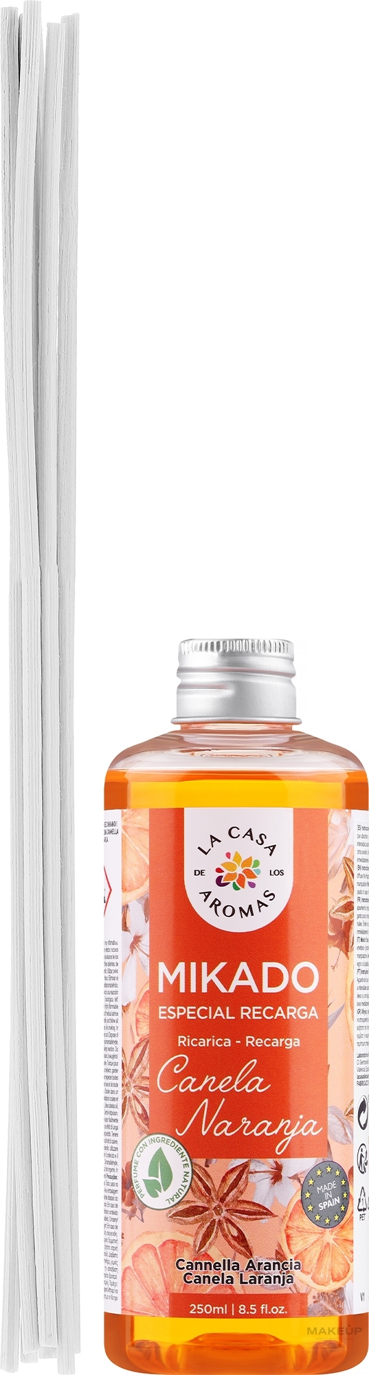 Reed Diffuser Refill "Cinnamon & Orange" - La Casa de Los Aromas Mikado Refill — photo 250 ml