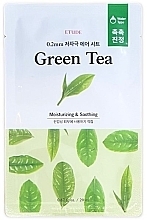 Fragrances, Perfumes, Cosmetics Cleansing & Smoothing Mask with Green Tea Extract - Etude Therapy Air Mask Green Tea