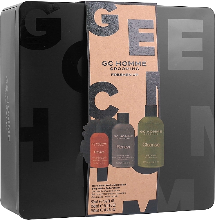 Set, 5 products - Grace Cole GC Homme Grooming Freshen Up — photo N1