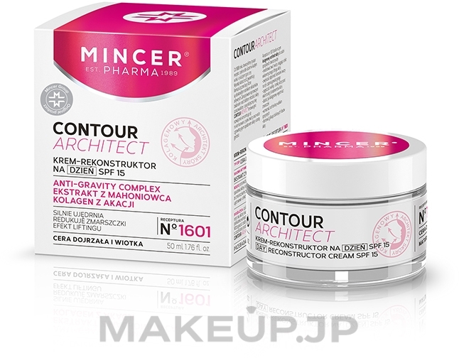 Architect Day Face Cream - Mincer Pharma Contour Architect Day Cream SPF15 N1601 — photo 50 ml