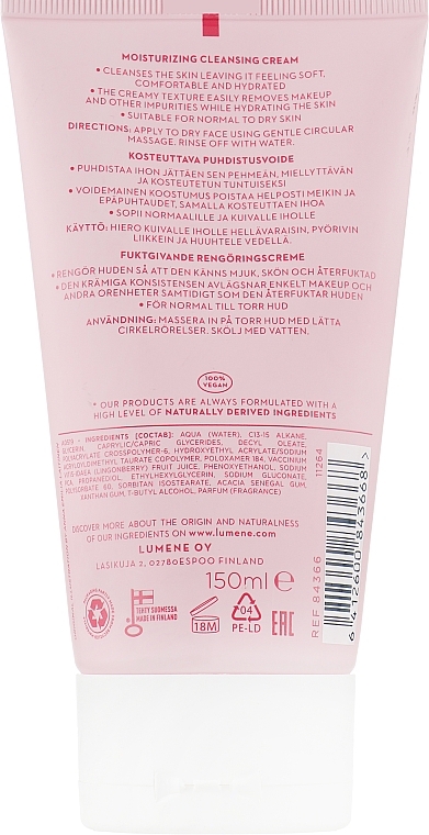 Cleansing Moisturizing Cream for Dry Skin - Lumene Comfort — photo N9