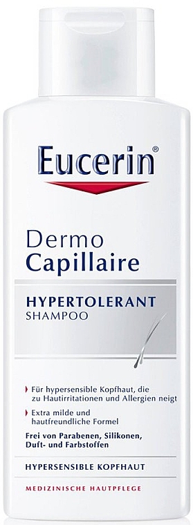 Anti Irritation Hair Shampoo - Eucerin DermoCapillaire Hypertolerant Shampoo — photo N1