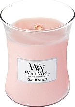 Scented Candle in Glass - WoodWick Hourglass Candle Coastal Sunset — photo N1