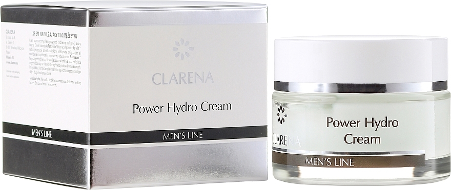 Moisturizing Men Cream - Clarena Men’s Line Power Hydro Cream — photo N1