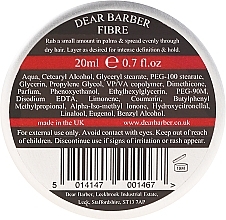 Fibre Hair Styling Wax - Dear Barber Fibre Shaper  — photo N6