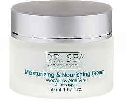 Fragrances, Perfumes, Cosmetics Moisturizing & Nourishing Avicado & Aloe Vera Cream - Dr. Sea Moisturizing and Nourishing Cream