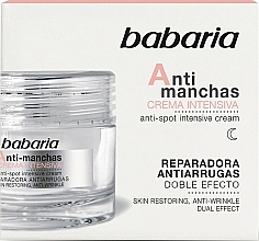 Fragrances, Perfumes, Cosmetics Intensive Anti Dark Spot Face Cream - Babaria Anti-Dark Spot Intensive Cream