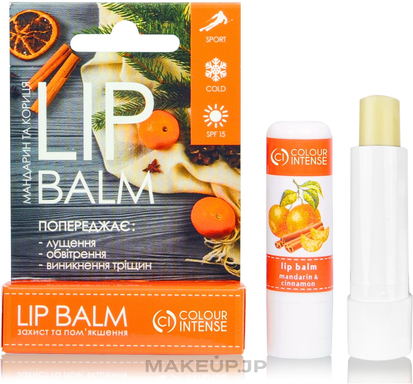 Protective Lip Balm 'Mandarine and Cinnamon' - Colour Intense Mandarin and Cinnamon Lip Balm — photo 5 g