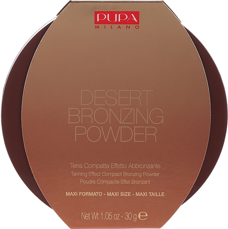 Compact Powder with Bronzing Effect - Pupa Desert Bronzing Powder — photo N1