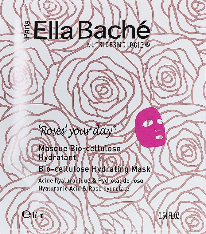 Bio-Cellulose Rose Mask - Ella Bache Roses' Your Day Bio-Cellulose Hydrating Mask — photo N4